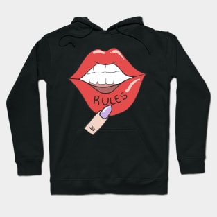 Euphoria - RULES Lip Tattoo Hoodie